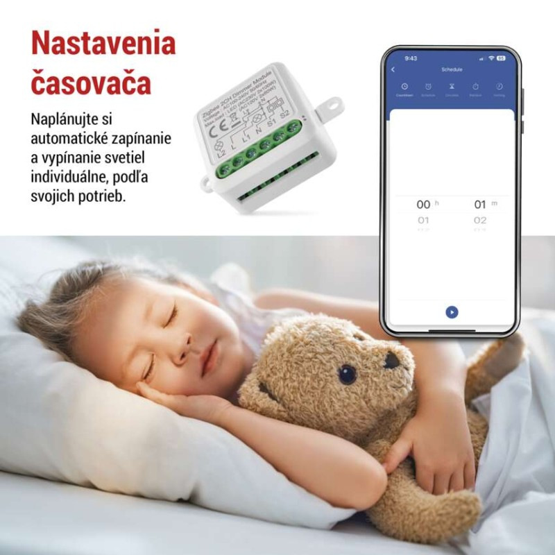 GoSmart modul stmievania IP-2112DZ, ZigBee, 2-kanálový 4