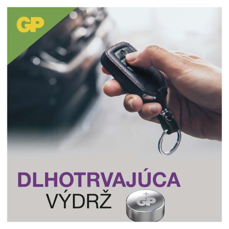 Alkalická gombíková batéria GP LR44 (A76F) 3