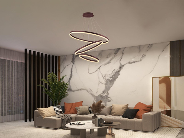 LED závesné svietidlo na lanku + diaľkový ovládač 125W - J4313/BR 6