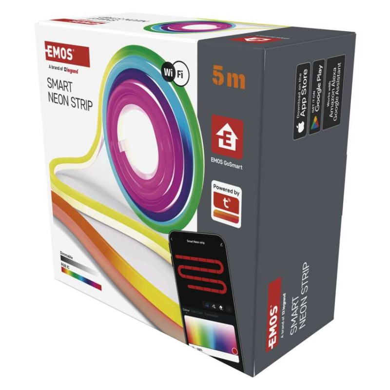 GoSmart Flexibilný LED pásik NEON biely, 5 m, 33 W, RGBIC stmievateľný, WiFi 10