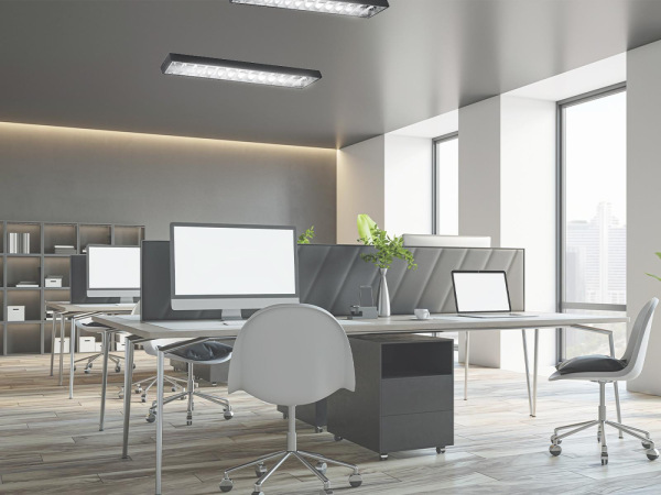 Čierne žiarivkové prisadené svietidlo na 2 x T8 ( 120cm LED trubica ) - TL302B 1