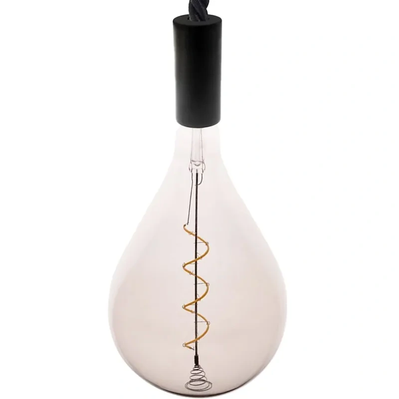 LED dekoratívna žiarovka / filament SPIRAL 4W SMOKE - A165 / E27 / 2000K - ZSF114 4