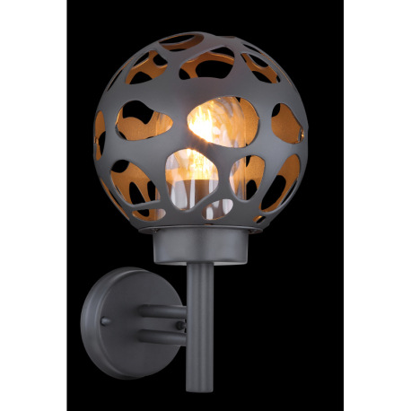 Vonkajšie svietidlo, oceľ antracit, hliník antracit, plast priehľadný, IP44, ŠxV:200x327, H:225, bez 2