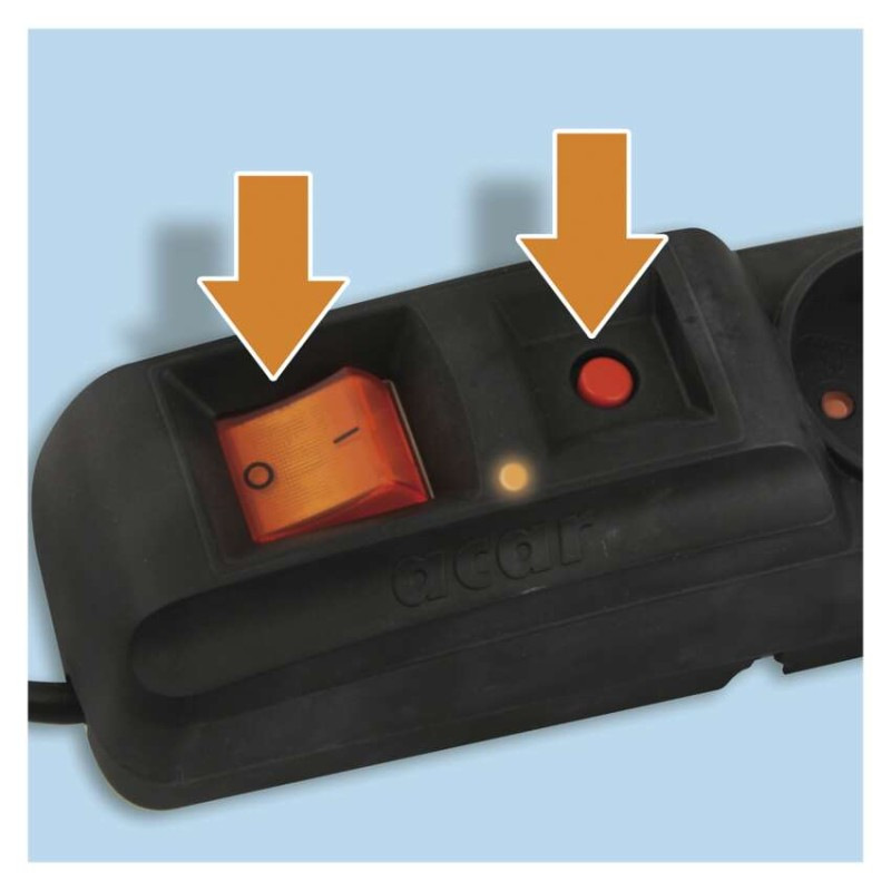 Prepäťová ochrana – 5 zásuviek, 3m, čierna 6