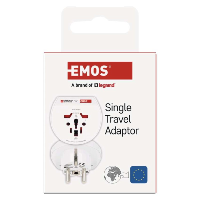 Cestovný univerzálny adaptér pre cudzincov do stred. Európy 3