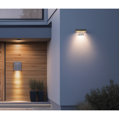 Solárne svietidlo, plast sivý matný/priehľadný, akryl priehľadný, krokový prepínač, batéria súčasťou 1