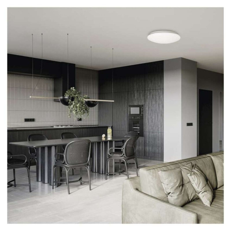 LED stropné svietidlo TIVI, B CLASS, okrúhle biele 5,2W, IP44, Teplá biela 5