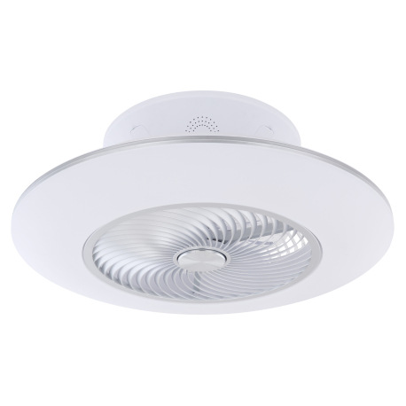 Stropný ventilátor kov/akryl biely, stmievateľný, pamäťová funkcia, nočné svetlo, časovač, diaľkové 2