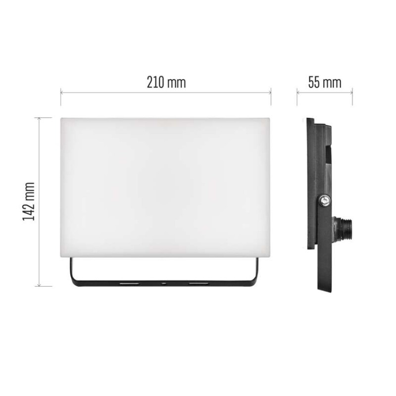 LED reflektor TAMBO, 50 W, 5000 lm, IP65, čierny 5