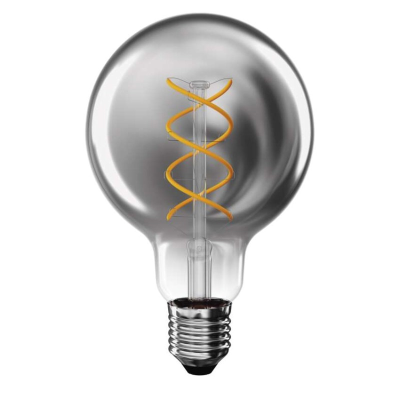 LED žiarovka DECO SMOKED G95 / E27 / 4,5 W (19 W) / 180 lm / flame 4