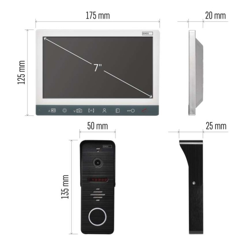 Sada videovrátnika EMOS EM-10AHD 14