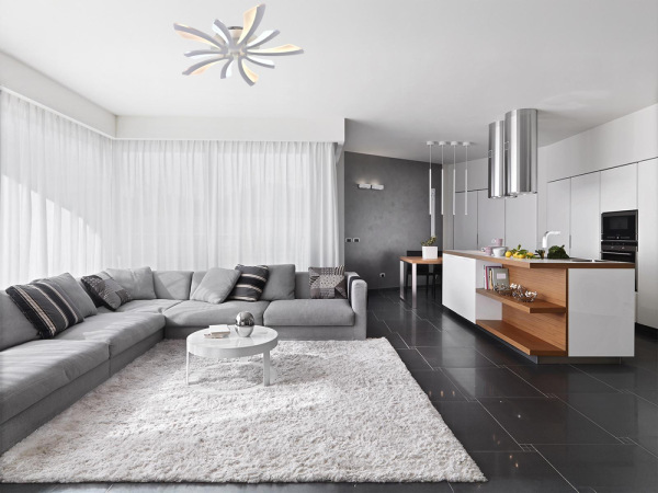 LED stropná lampa + diaľkový ovládač 55W - J3313/W 5