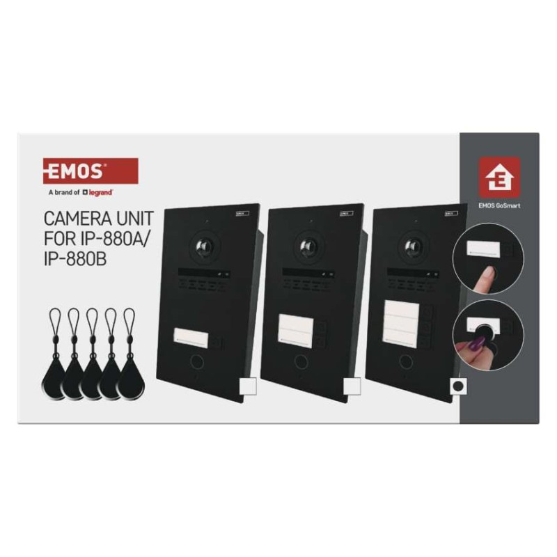 Kamerová jednotka GoSmart pre monitor IP880B 2WIRE a video vrátnik IP-880A 2WIRE, 3 tlač. 3