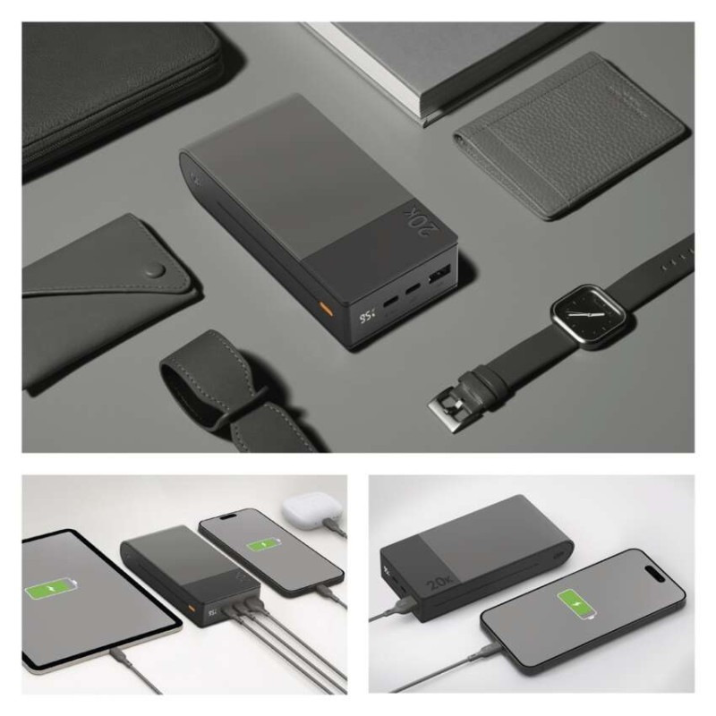 Power bank GP M2+ Series, 20 000 mAh, 22,5 W, šedá 7