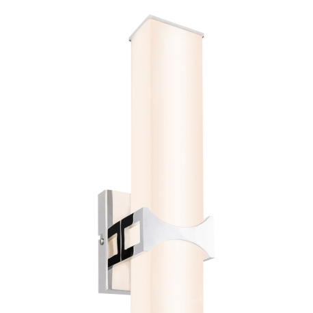 Stropné svietidlo, chróm, sklo opál biele, IP44, DxŠxV:560x120x73, vrátane 1xLED 24W 230V, 1500lm, 4 3