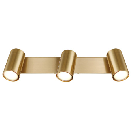 Stropné svietidlo, kov zlatý brúsený, DxŠxV: 410x60x120mm, bez žiaroviek 3x GU10, max. 35W 230V 10
