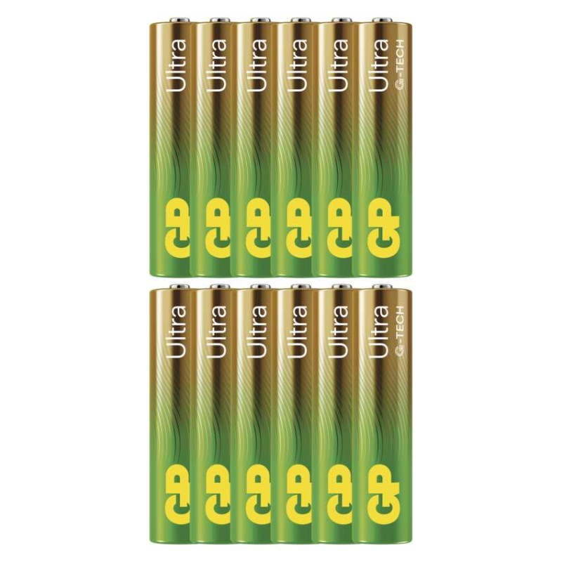 Alkalická batéria GP Ultra LR03 (AAA), 12 ks