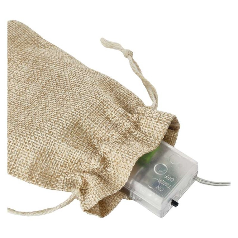 LED dekorácia - vetvička jmelí, 2x AA, teplá bílá, časovač 7