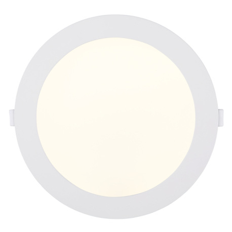 Podhľadové svietidlo, biely plast, biely PVC kábel, externý ovládač v balení, ø: 224mm, V: 25mm, výr 3