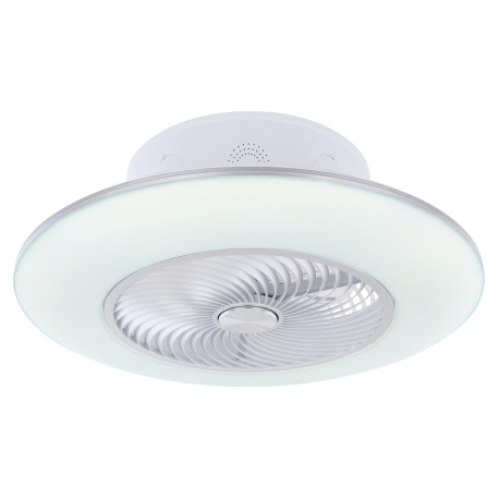 Stropný ventilátor kov/akryl biely, stmievateľný, pamäťová funkcia, nočné svetlo, časovač, diaľkové 13