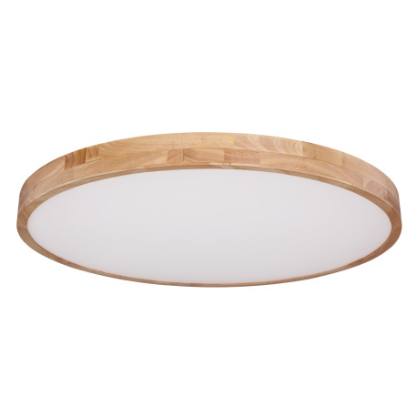 Stropné svietidlo, kov biely, prírodné drevo, plast biely, funkcia pamäte, stmievateľné, diaľkové ov 2