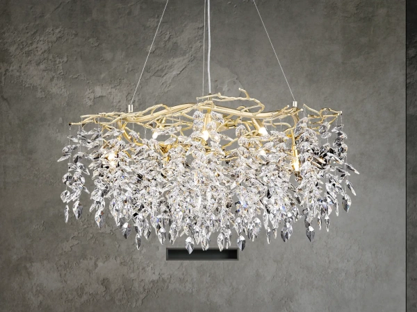 Luxusný závesný krištáľový luster 12 x G9 - CA011/800 7