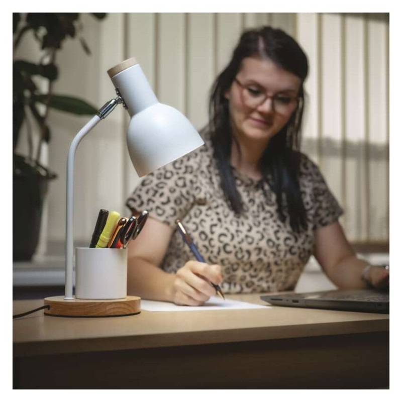 Stolná lampa POPPY, biela