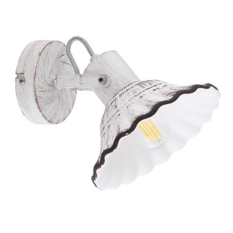 Nástenné svietidlo, kov biely a čierny, keramika biela a čierna, ŠxV: 170x165, H: 220, bez žiaroviek 1