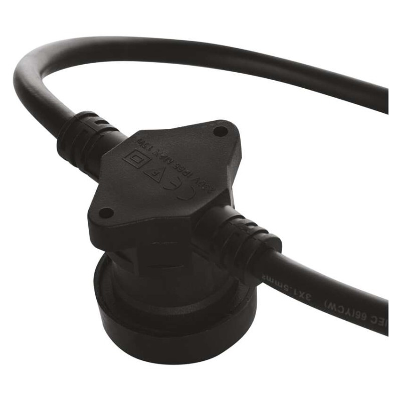 Spojovacia svetelná reťaz na 10 žiaroviek E27 bez prívodu, 7,35 m, vonkajšia aj vnútorná 7