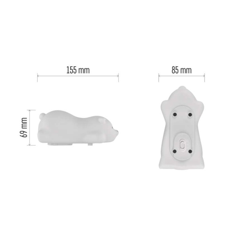 LED nočné svetlo medveď P3325, dobíjateľný 13