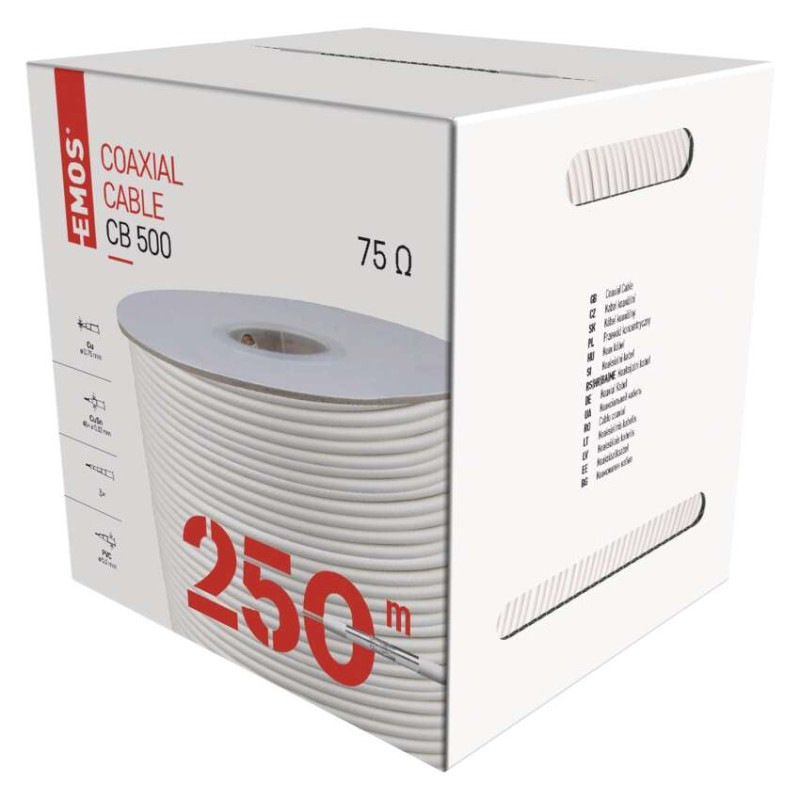 Koaxiálny kábel CB113 LSZH, 250m 3