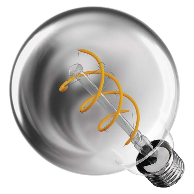 LED žiarovka DECO SMOKED G95 / E27 / 4,5 W (19 W) / 180 lm / flame 9