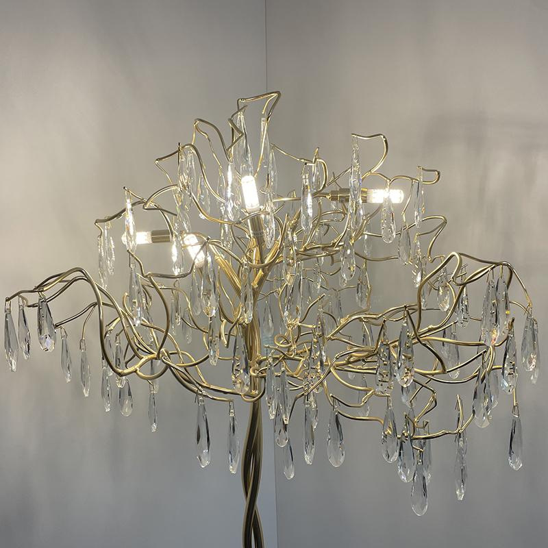 Luxusná krištáľová stojaca lampa 5 x G9 - CA061/F 10