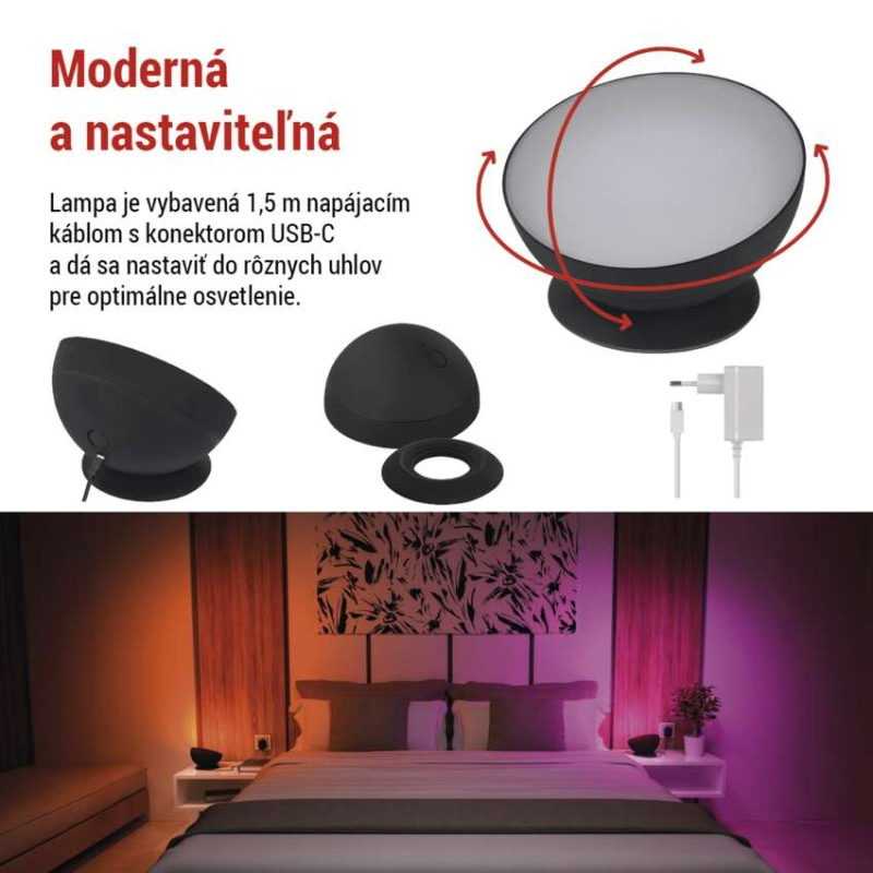 GoSmart LED ambientná lampa, biela, teplá biela–studená biela/ RGB, WiFi 3