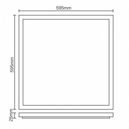 LED podhľadový panel backlite 40W / 595x595 / SMD / 4000K / WH - PL5224 11