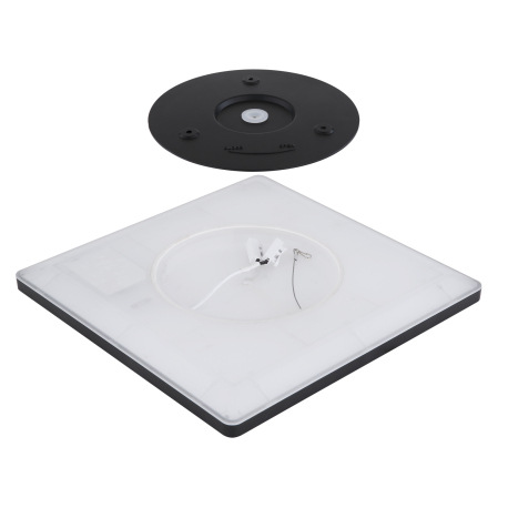 Stropné svietidlo, plast čierny/satinovaný, plast biely, podsvietenie, 3 úrovne osvetlenia pomocou n 7