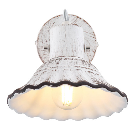 Nástenné svietidlo, kov biely a čierny, keramika biela a čierna, ŠxV: 170x165, H: 220, bez žiaroviek 2