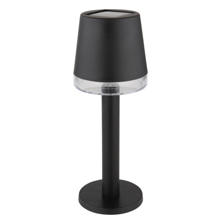 Solárne svietidlo, plast čierny, plast priehľadný, pre zapnutie vyberte papierový pásik v priestore 3