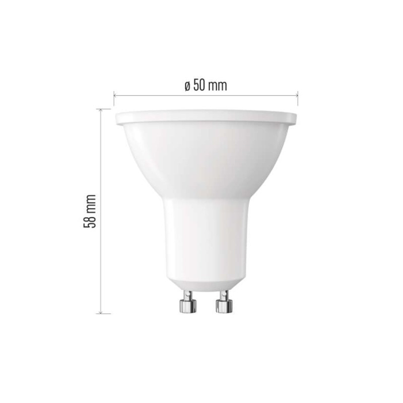 LED žiarovka Classic MR16 biela/ GU10 / 1,3 W (16 W) / 150 lm / Neutrálna biela