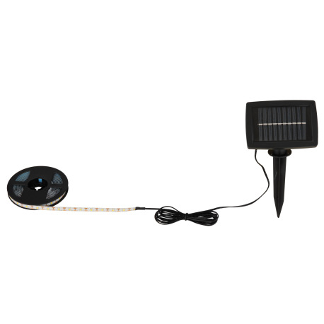 Solárna reťaz, plast čierny, biely a priehľadný, vypínač, blikanie alebo stále svetlo, akumulátor 14 2
