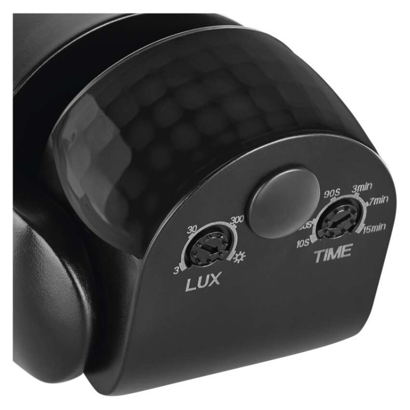 PIR senzor (pohybové čidlo) IP65 1200W, čierna 12