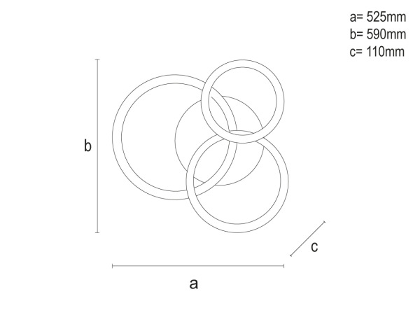 LED stropné svietidlo s diaľkovým ovládačom 90W - TB1313/B 5