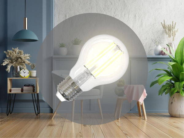 LED žiarovka / filament BIELY 7,5W - A60 / E27 / 3000K - ZWF101 6
