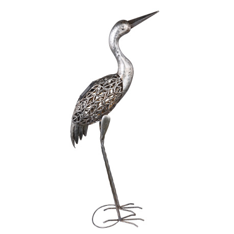 Solárne svietidlo, kov sivý, žeriav, IP44, akumulátor AA 300mAh 1,2V, DxŠxV:290x150x770, vrátane 1xL 11