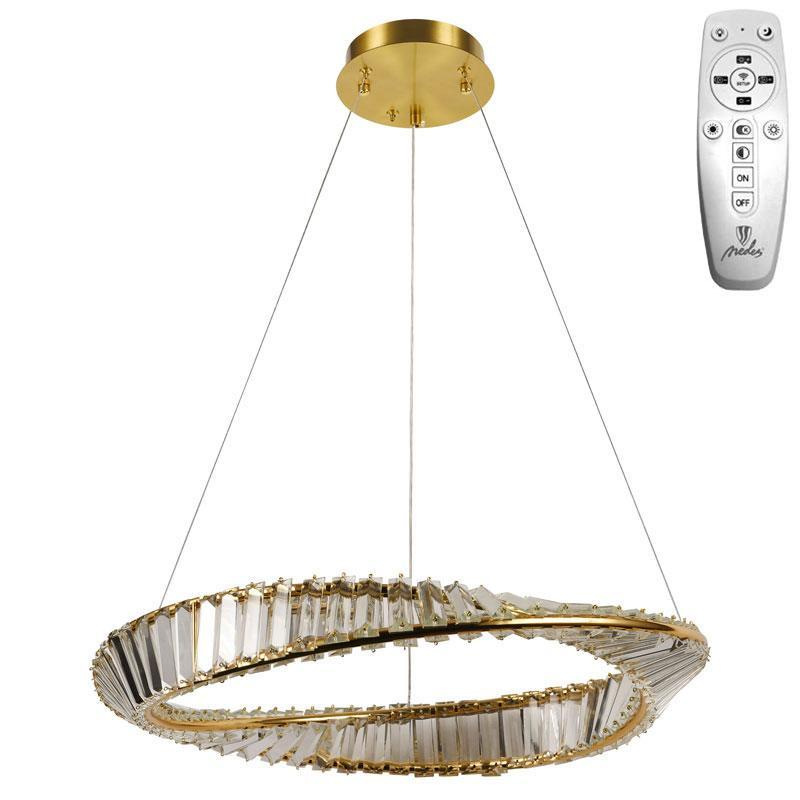 LED krištáľové svietidlo + diaľkový ovládač 40W - J6349/GCH 11