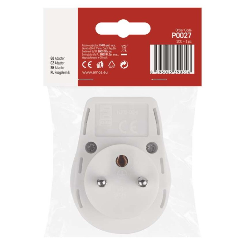 Zásuvka s vypínačom, biela 6