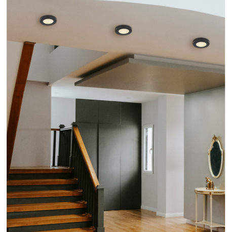 Stropné svietidlo, plast čierny, plast biely, zmena farby svetla prepínačom v zadnej časti svetla, z 2