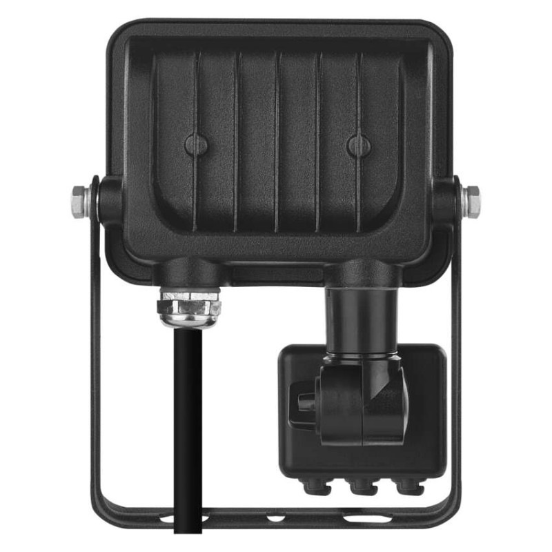 LED reflektor GLARO s pohybovým čidlom, 10 W, čierny, IP54, 1000 lm, neutrálna biela 3