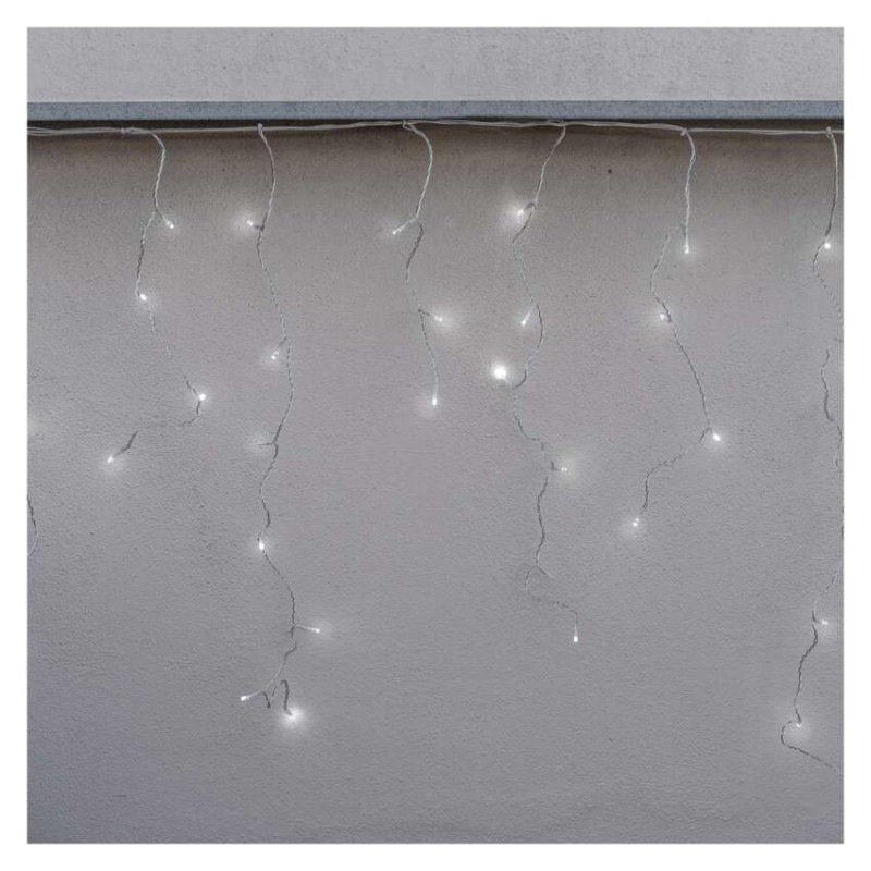 Standard LED spoj. reťaz blikajúca – cencúle, 2,5 m, vonkajšia, studená biela 4