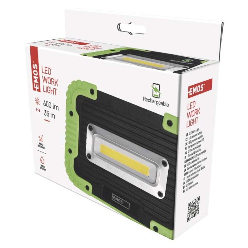 COB LED nabíjací pracovný reflektor P4534, 600 lm, 3000 mAh 11